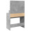 VidaXL (concrete grey) vidaXL Dressing Table with LED Cosmetic Table Vanity Makeup Table Smoked Oak 7