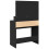 VidaXL (black) vidaXL Dressing Table with LED Cosmetic Table Vanity Makeup Table Smoked Oak 7
