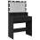VidaXL (black) vidaXL Dressing Table with LED Cosmetic Table Vanity Makeup Table Smoked Oak 8