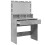 VidaXL (concrete grey) vidaXL Dressing Table with LED Cosmetic Table Vanity Makeup Table Smoked Oak 9