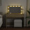 VidaXL (sonoma oak) vidaXL Dressing Table with LED Cosmetic Table Vanity Makeup Table Brown Oak 3