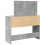 VidaXL (concrete grey) vidaXL Dressing Table with LED Cosmetic Table Vanity Makeup Table Brown Oak 7