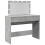 VidaXL (concrete grey) vidaXL Dressing Table with LED Cosmetic Table Vanity Makeup Table Brown Oak 2