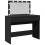 VidaXL (black) vidaXL Dressing Table with LED Cosmetic Table Vanity Makeup Table Brown Oak 2