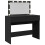 VidaXL (black) vidaXL Dressing Table with LED Cosmetic Table Vanity Makeup Table Brown Oak 5