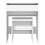 VidaXL (white) vidaXL Dressing Table and Stool Bedroom Cosmetic Table Vanity Makeup Table 5