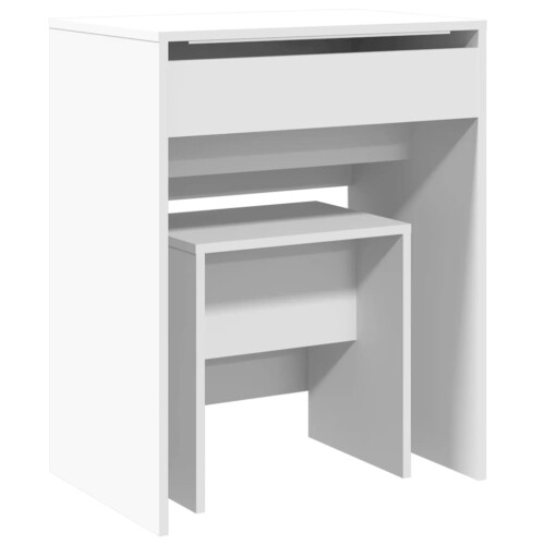 VidaXL (white) vidaXL Dressing Table and Stool Bedroom Cosmetic Table Vanity Makeup Table 1