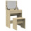 VidaXL (sonoma oak) vidaXL Dressing Table and Stool Bedroom Cosmetic Table Vanity Makeup Table 8