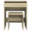 VidaXL (sonoma oak) vidaXL Dressing Table and Stool Bedroom Cosmetic Table Vanity Makeup Table 5