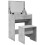 VidaXL (concrete grey) vidaXL Dressing Table and Stool Bedroom Cosmetic Table Vanity Makeup Table 8