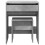 VidaXL (concrete grey) vidaXL Dressing Table and Stool Bedroom Cosmetic Table Vanity Makeup Table 5