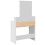 VidaXL (white) vidaXL Dressing Table with LED Cosmetic Table Vanity Makeup Table Sonoma Oak 7