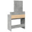 VidaXL (concrete grey) vidaXL Dressing Table with LED Cosmetic Table Vanity Makeup Table Sonoma Oak 7