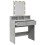 VidaXL (concrete grey) vidaXL Dressing Table with LED Cosmetic Table Vanity Makeup Table Sonoma Oak 8