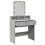 VidaXL (concrete grey) vidaXL Dressing Table with LED Cosmetic Table Vanity Makeup Table Sonoma Oak 9