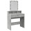 VidaXL (concrete grey) vidaXL Dressing Table with LED Cosmetic Table Vanity Makeup Table Sonoma Oak 2