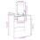 VidaXL (concrete grey) vidaXL Dressing Table with Mirror Cosmetic Table Makeup Table Grey Sonoma 11