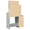 VidaXL (concrete grey) vidaXL Dressing Table with Cabinet Cosmetic Table Vanity Desk Makeup Table 7
