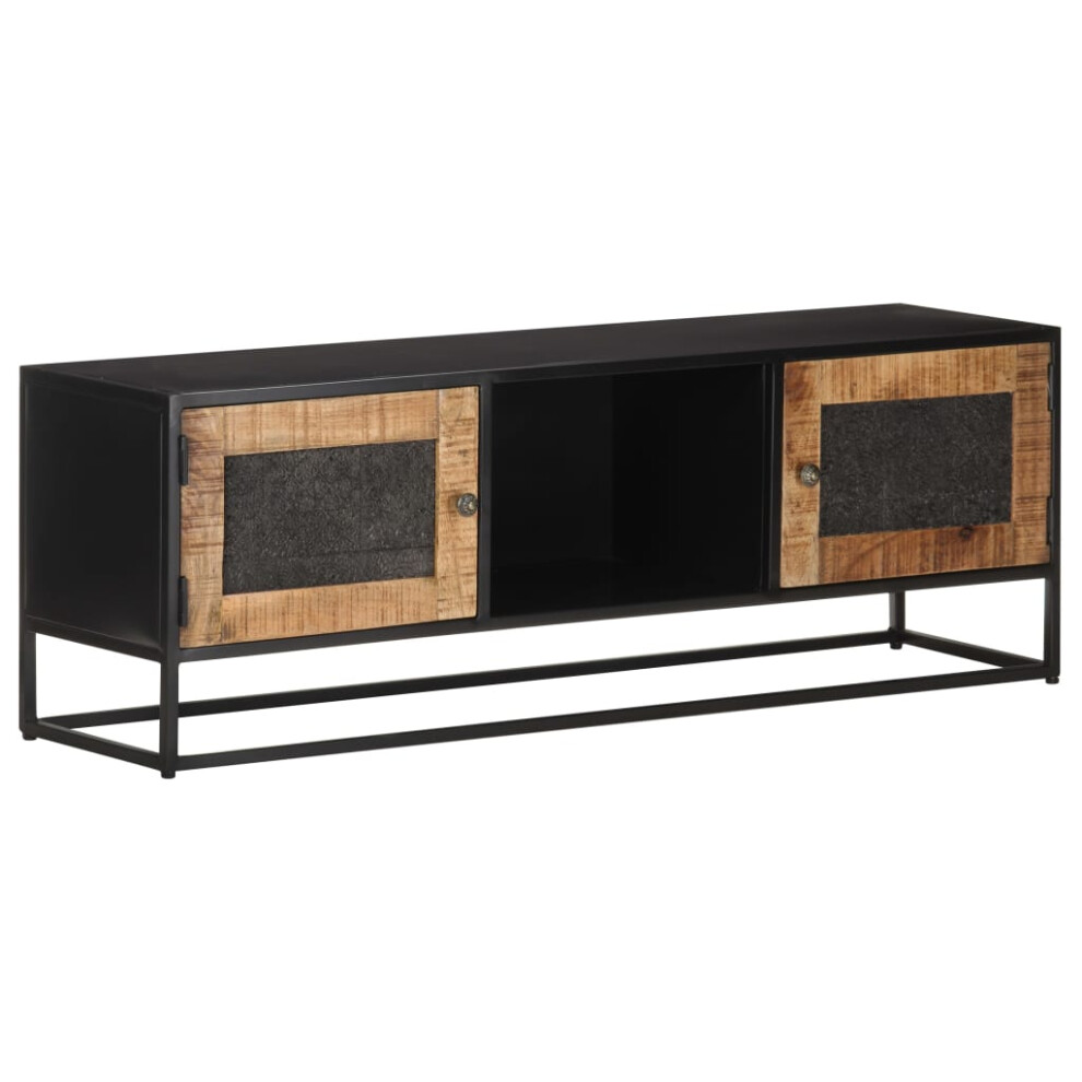 Vidaxl Rough Mango Wood Tv Cabinet Sideboard Console Table Stereo Media Stand