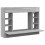 VidaXL (grey sonoma) vidaXL Wall-Mounted Desk Home Folding Table Drop-Leaf Table Engineered Wood 2
