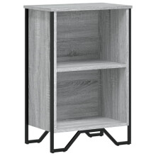 (grey sonoma, 50 x 31 x 74.5 cm) vidaXL Bookcase Bookshelf Book Rack Storage Cabinet Sonoma Oak Engineered Wood