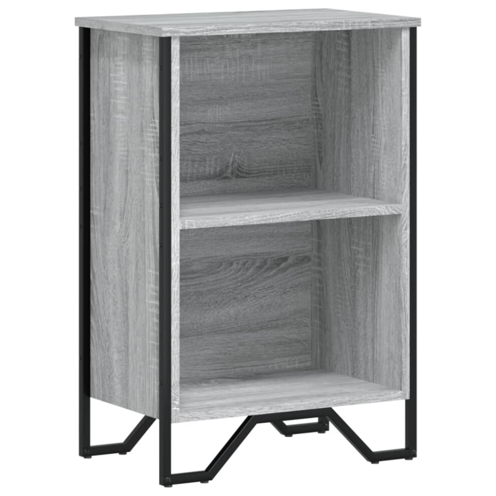Vidaxl ( Sonoma, 50 X 31 X 74.5 Cm) Bookcase Bookshelf Book Rack Storage Cabinet Sonoma Oak Engineered Wood Grey
