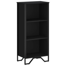 (black, 50 x 31 x 106 cm) vidaXL Bookcase Bookshelf Book Rack Storage Cabinet Sonoma Oak Engineered Wood
