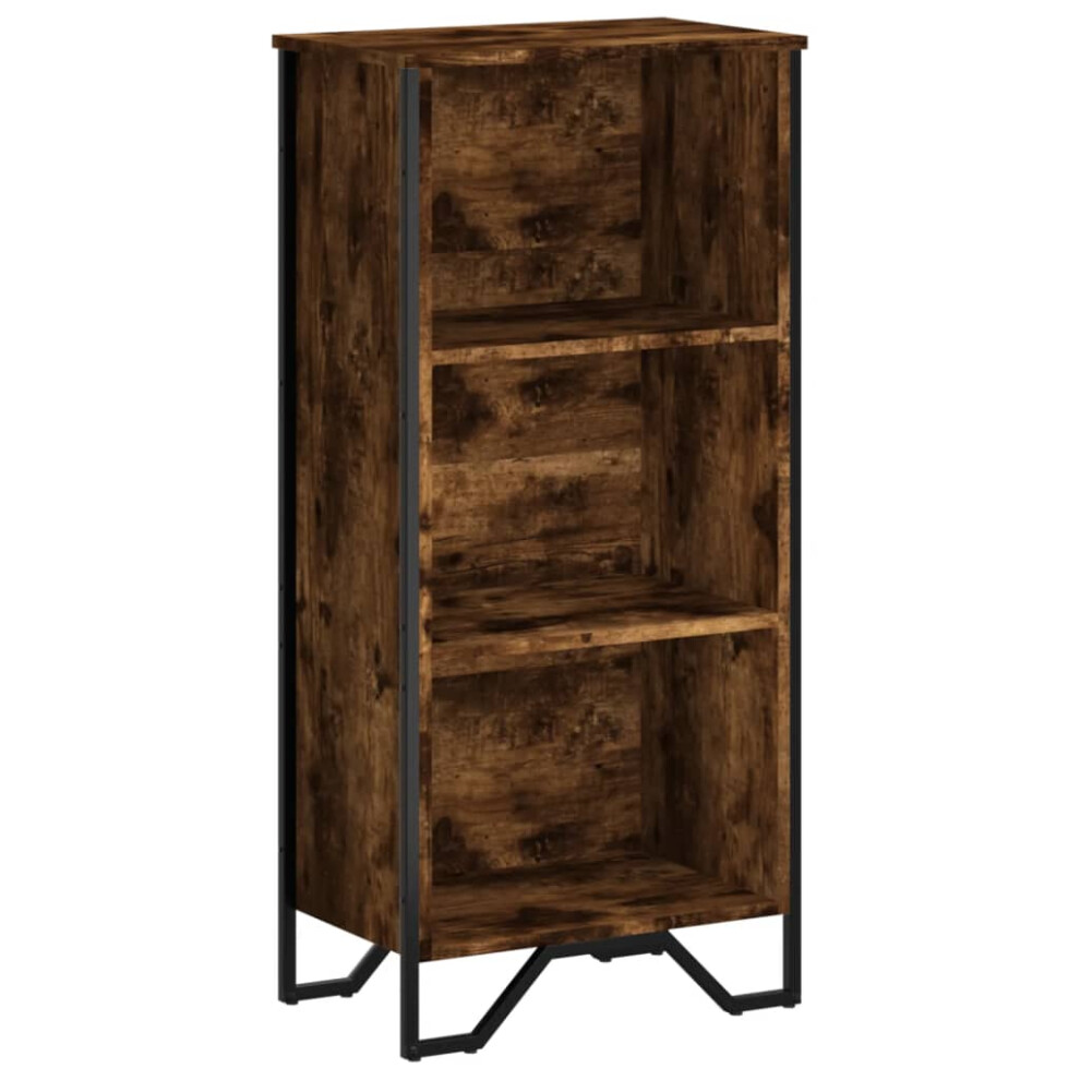 vidaXL - Bookcase - 3 Compartments - 50 x 31 x 106 cm - Brown - Image 2