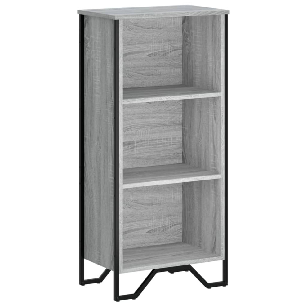 Vidaxl (Grey Sonoma, 50 X 31 X 106 Cm) Bookcase Bookshelf Book Rack Storage Cabinet Sonoma Oak Engineered Wood