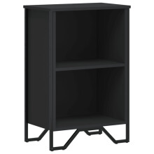 (black, 50 x 31 x 74.5 cm) vidaXL Bookcase Bookshelf Book Rack Storage Cabinet Sonoma Oak Engineered Wood