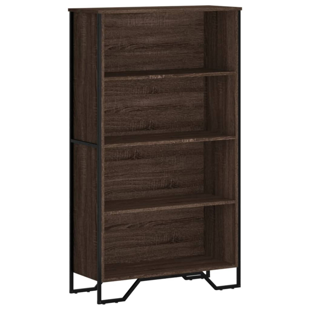 Vidaxl (Brown Oak, 80 X 31 X 137.5 Cm) Bookcase Bookshelf Book Rack Storage Cabinet Sonoma Oak Engineered Wood