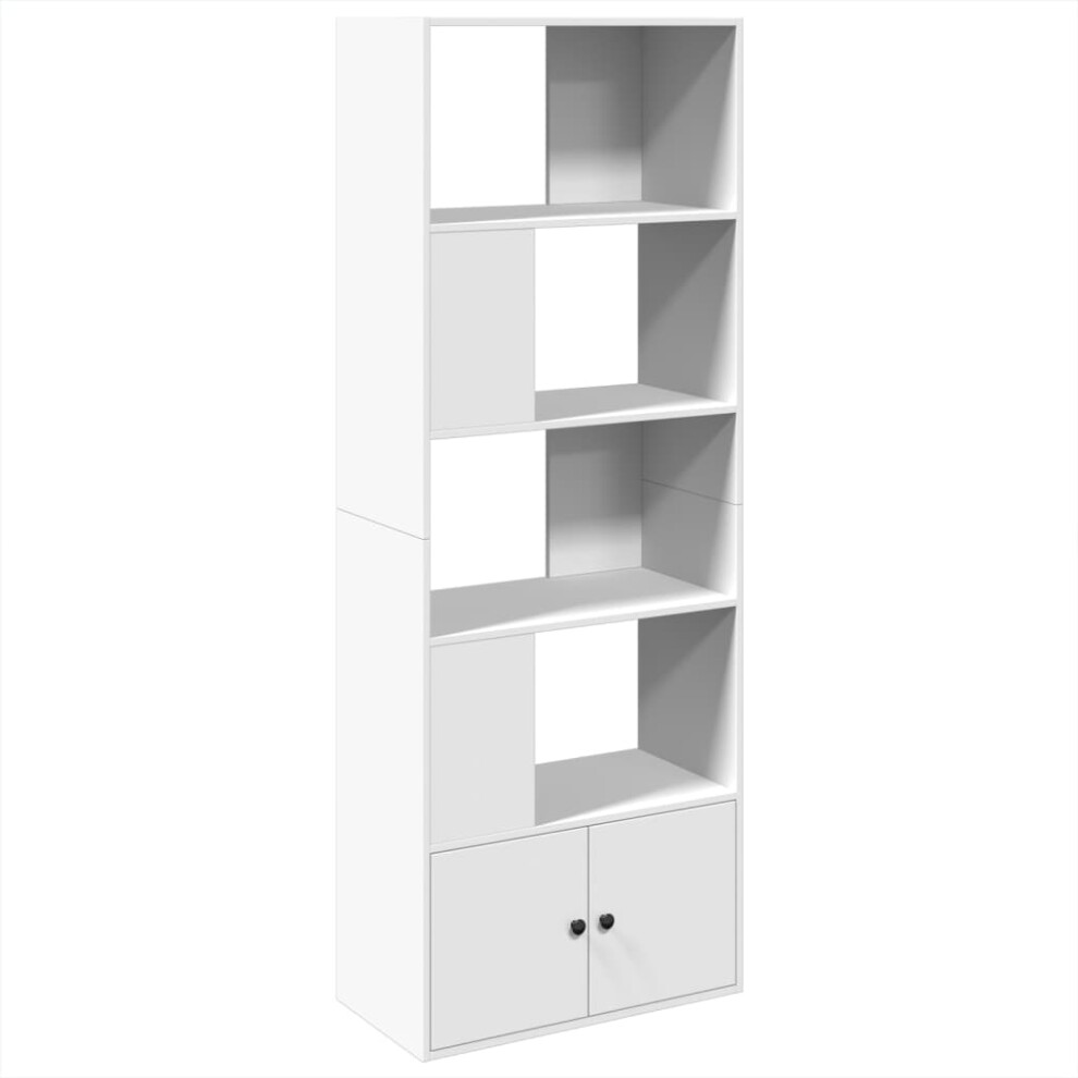 Vidaxl (White, 70 X 36 X 189 Cm) Bookcase Bookshelf Book Rack Storage Cabinet Cupboard Engineered Wood