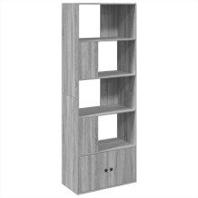 (grey sonoma, 70 x 36 x 189 cm) vidaXL Bookcase Bookshelf Book Rack Storage Cabinet Cupboard Engineered Wood