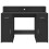VidaXL vidaXL Desk with LED Lights Writing Table Working Table Black Engineered Wood 6
