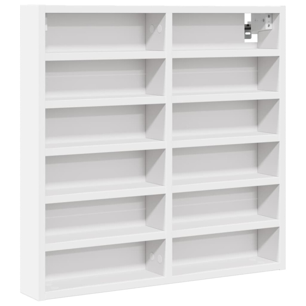 (white, 60 x 8.5 x 58 cm) vidaXL Vitrine Cabinet Wall Mounted Cabinet Floating Cabinet Engineered Wood