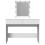 VidaXL (white) vidaXL Dressing Table with LED Cosmetic Table Vanity Makeup Table Smoked Oak 5