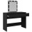 VidaXL (black) vidaXL Dressing Table with LED Cosmetic Table Vanity Makeup Table Smoked Oak 9