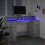 VidaXL vidaXL Desk with LED Lights Writing Working Table Grey Sonoma Engineered Wood 5