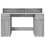 VidaXL vidaXL Desk with LED Lights Writing Working Table Grey Sonoma Engineered Wood 6