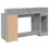 VidaXL vidaXL Desk with LED Lights Writing Working Table Grey Sonoma Engineered Wood 8