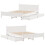 VidaXL vidaXL Bed Frame without Mattress Bed Base White 120x200 cm Solid Wood Pine 9