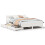 VidaXL vidaXL Bed Frame without Mattress Bed Base White 120x200 cm Solid Wood Pine 1