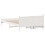 VidaXL vidaXL Bed Frame without Mattress Bed Base White 120x200 cm Solid Wood Pine 8