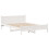 VidaXL vidaXL Bed Frame without Mattress White 150x200 cm King Size Solid Wood Pine 5