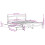 VidaXL vidaXL Bed Frame without Mattress White 150x200 cm King Size Solid Wood Pine 4