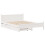 VidaXL vidaXL Bed Frame without Mattress White 150x200 cm King Size Solid Wood Pine 3