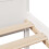 VidaXL vidaXL Bed Frame without Mattress White 150x200 cm King Size Solid Wood Pine 10
