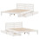 VidaXL vidaXL Bed Frame without Mattress Bed Base White 160x200 cm Solid Wood Pine 9
