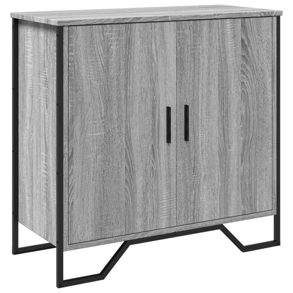 (grey sonoma) vidaXL Sideboard Storage Organiser Cupboard Cabinet Highboard Engineered Wood