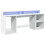 VidaXL vidaXL Desk with LED Lights Writing Table Working Table White Engineered Wood 3
